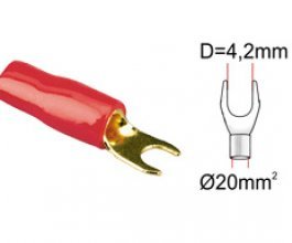 ACV - Napájecí vidlička pro 20qmm červená